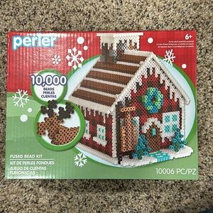 Perler Beads Winter Lodge